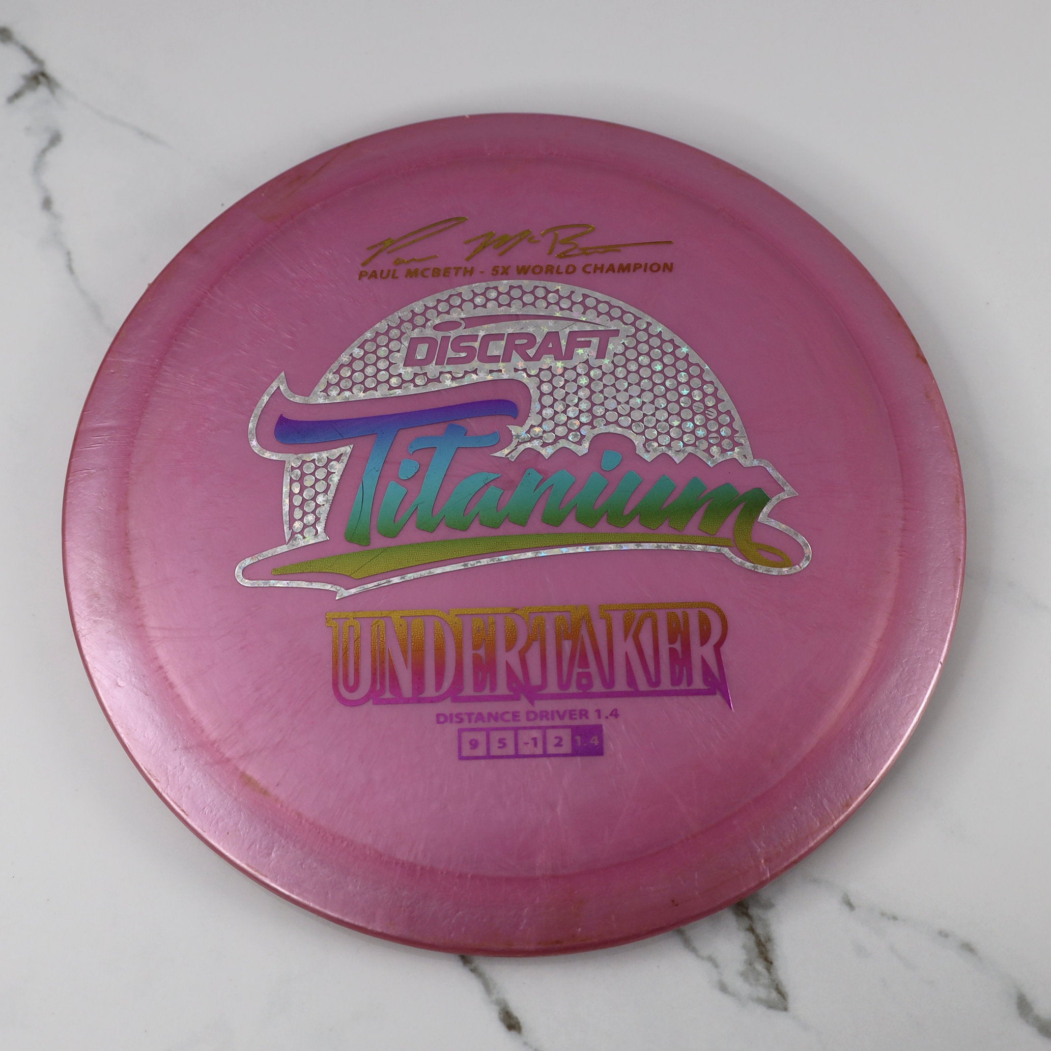 Used Discraft Paul McBeth 5x Titanium (Ti) Undertaker