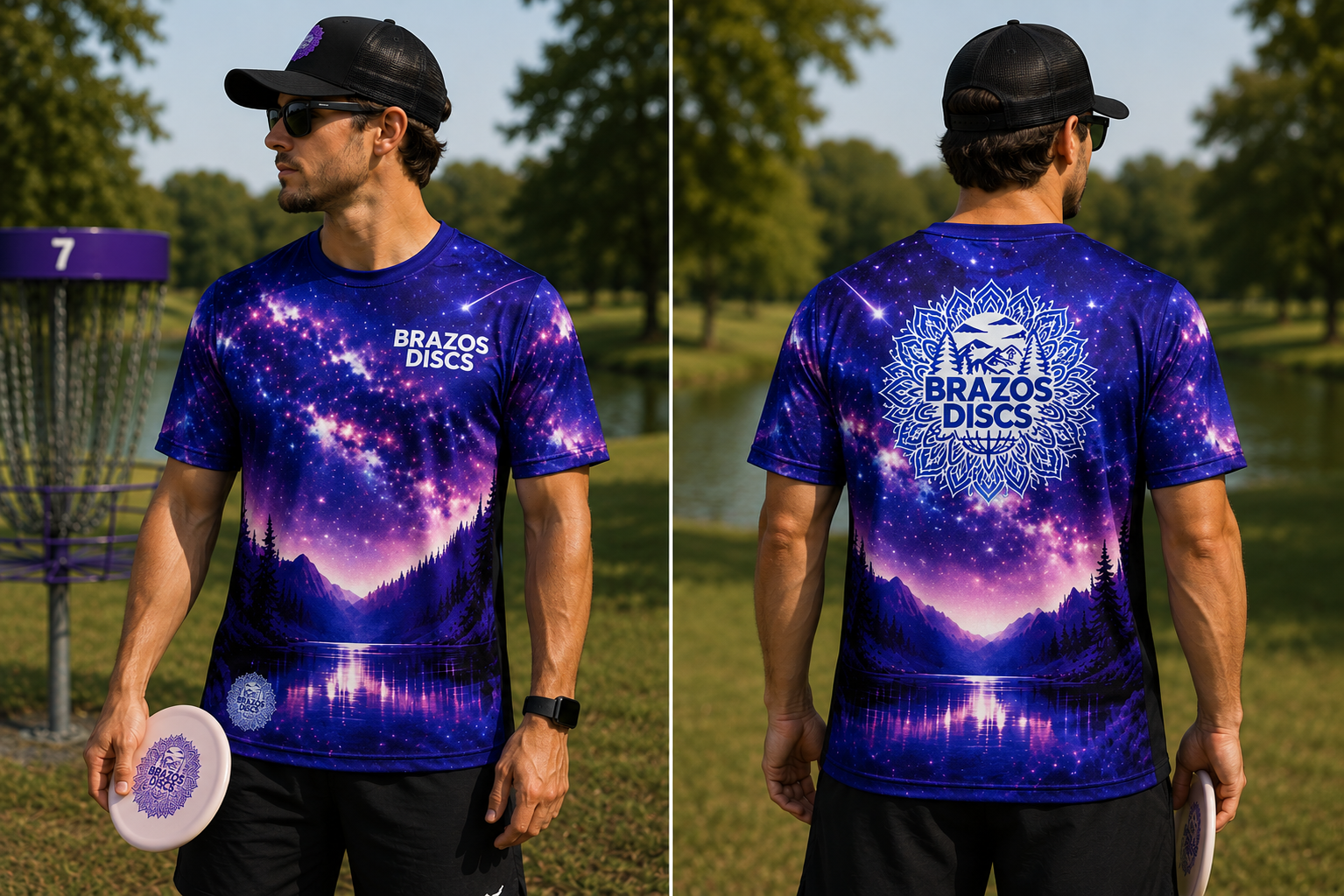 Brazos Discs Short Sleeve Galaxy Jersey